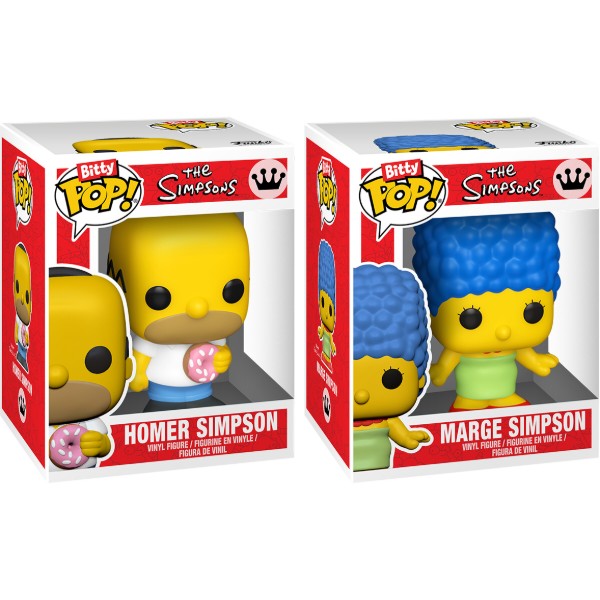 Фото - Набор игровых фигурок FUNKO BITTY POP! серии Симпсоны – ГОМЕР И МАРДЖ (94217)